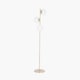 image 2 of White Orb and Gold Metal Floor Lamp