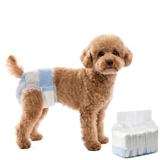 PawHut Disposable Dog Diapers Female Dog Nappies S Dogs 48 Count