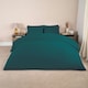 image 2 of OHS Teddy Fleece Soft Cosy Warm Thermal Plush Plump Duvet Cover and Pillowcase Bedding Set Blue | Teal | Single