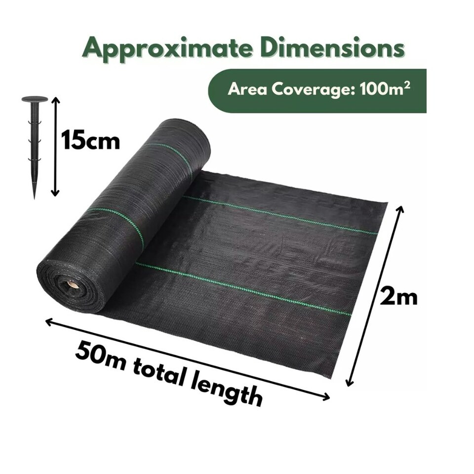image 1 of Marco Paul Weed Control Fabric Membrane Ground Sheet Black