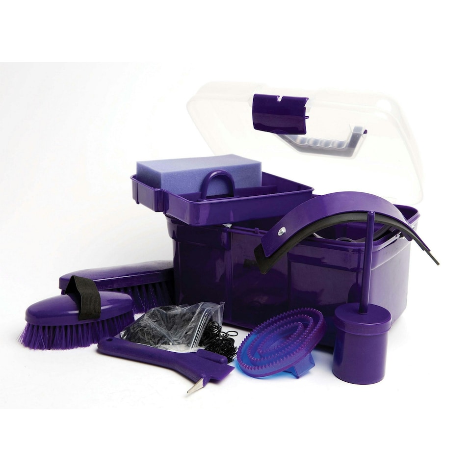 Roma Ultimate 10 Piece Grooming Kit - Purple - One Size