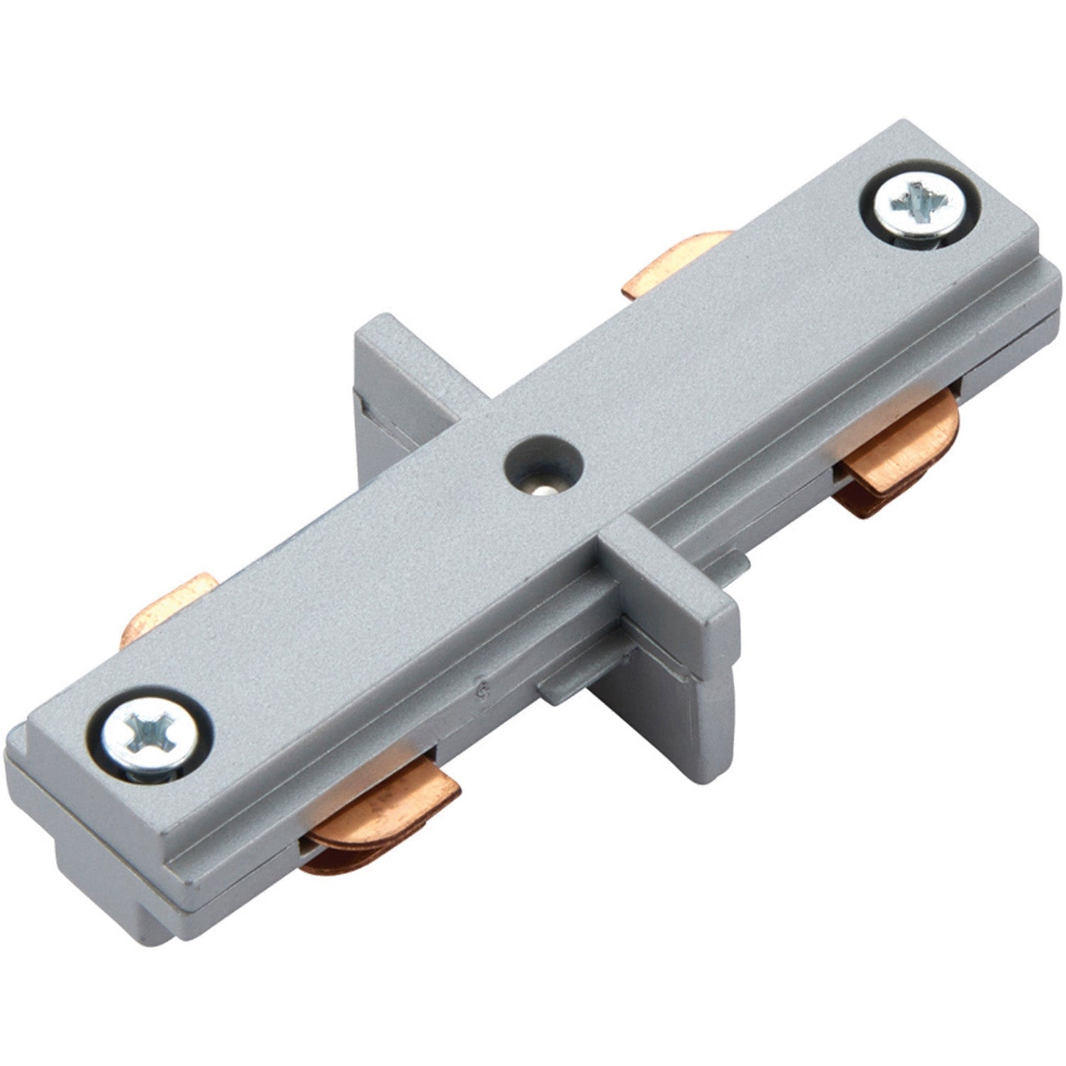Loops Commercial Track Light Internal Connector - 80mm Length - Silver Rail System in Metallics