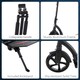 image 8 of HOMCOM Teens Adult Kick Scooter Foldable Adjust Aluminium For 14+ Black