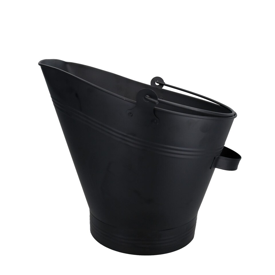 image 1 of Fireplace Waterloo Style Black Coal Log Burner Scuttle Bucket Wide Mouth Fire