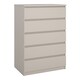 image 2 of Naia Chest of 5 Drawers in Cashmere