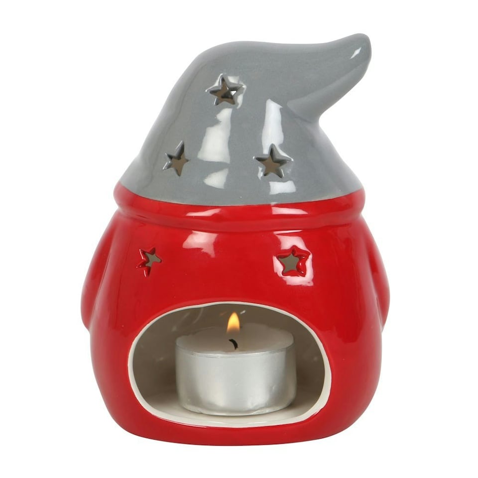 image 1 of Something Different Gonk Tealight Holder - Red/White/Grey - One Size