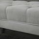 image 8 of HOMCOM Bed End Bench Button Tufted Upholstered Window Seat for Living Room Grey 