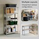 image 4 of Home Vida 5 Tier Large Heavy Duty Adjustable Steel Garage Shelving, Galvanised - Holds 875kg - (Set of 4) | Silver | Silver | Large