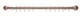 image 3 of Lister Cartwright 28mm Antique Copper Extendable Metal Curtain Pole Set Rings with Ball Finial (120 - 210 cm)