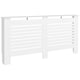 image 1 of HOMCOM Radiator Cover, Modern MDF White Painted Cabinet with Horizontal Slats for Living Room, Bedroom, 152L x 19W x 81H cm