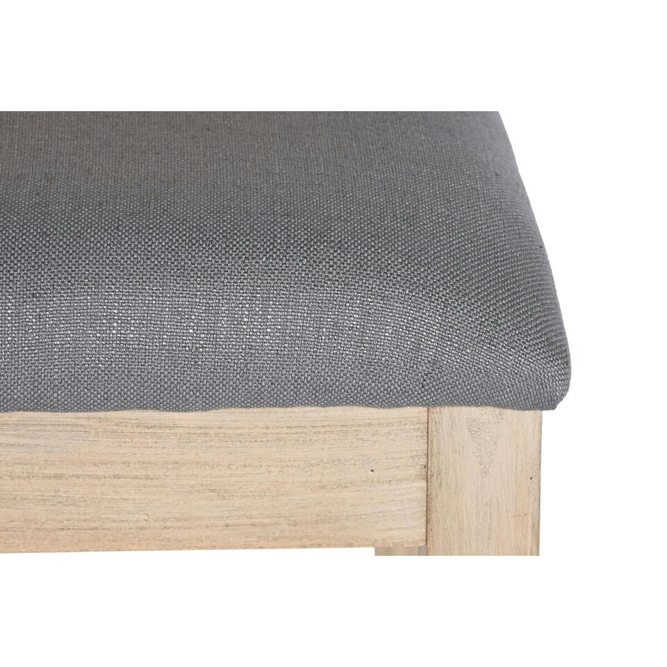 image 1 of Dining Chair DKD Home Decor Fir Polyester Dark grey (46 x 61 x 86 cm) Grey
