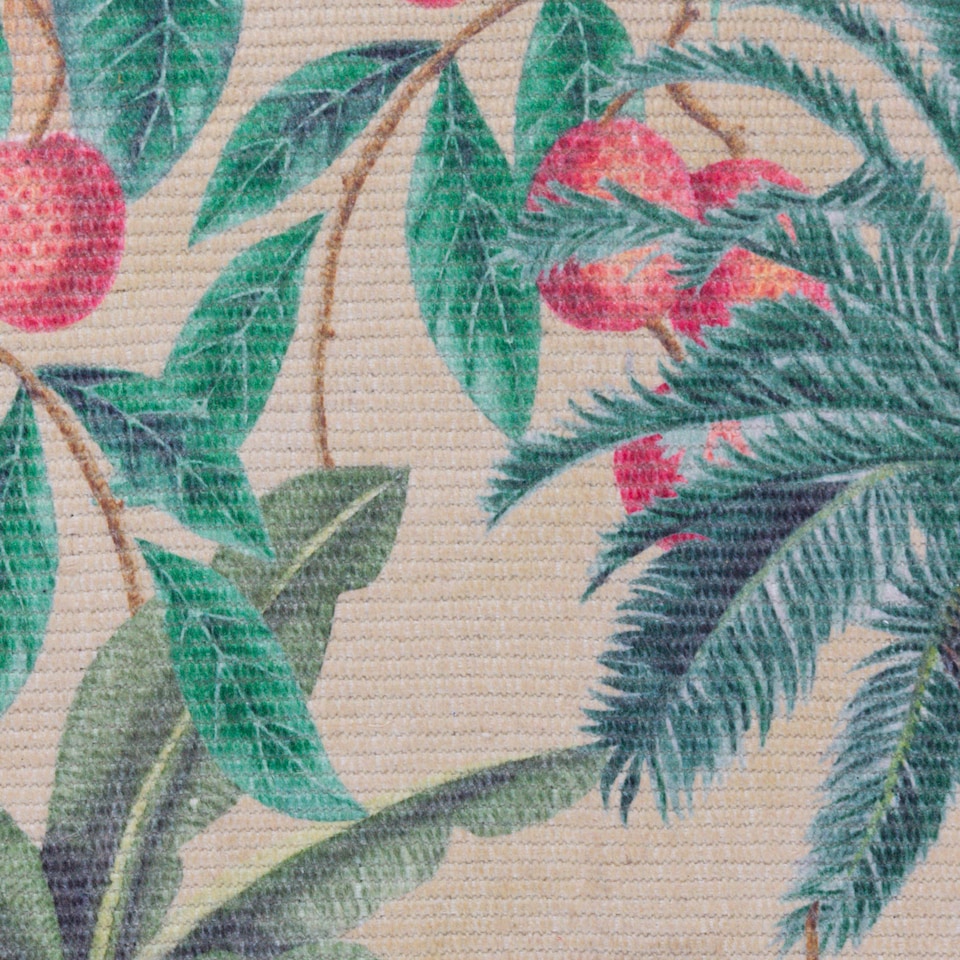 image 1 of Furn Monkey Palm Indoor/Outdoor Rug | Orange | Papaya