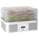 image 1 of HOMCOM 5 Tier Food Dehydrator, 245W Stainless Steel Food Dryer Machine with Adjustable Temperature, Timer and LCD Display for Drying Fruit, Meat, Vegetable, Jerky and Pet Treat, White