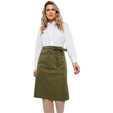 Dennys Unisex Adult Polyester Pocket Waist Apron | Green | Olive | One Size | 1