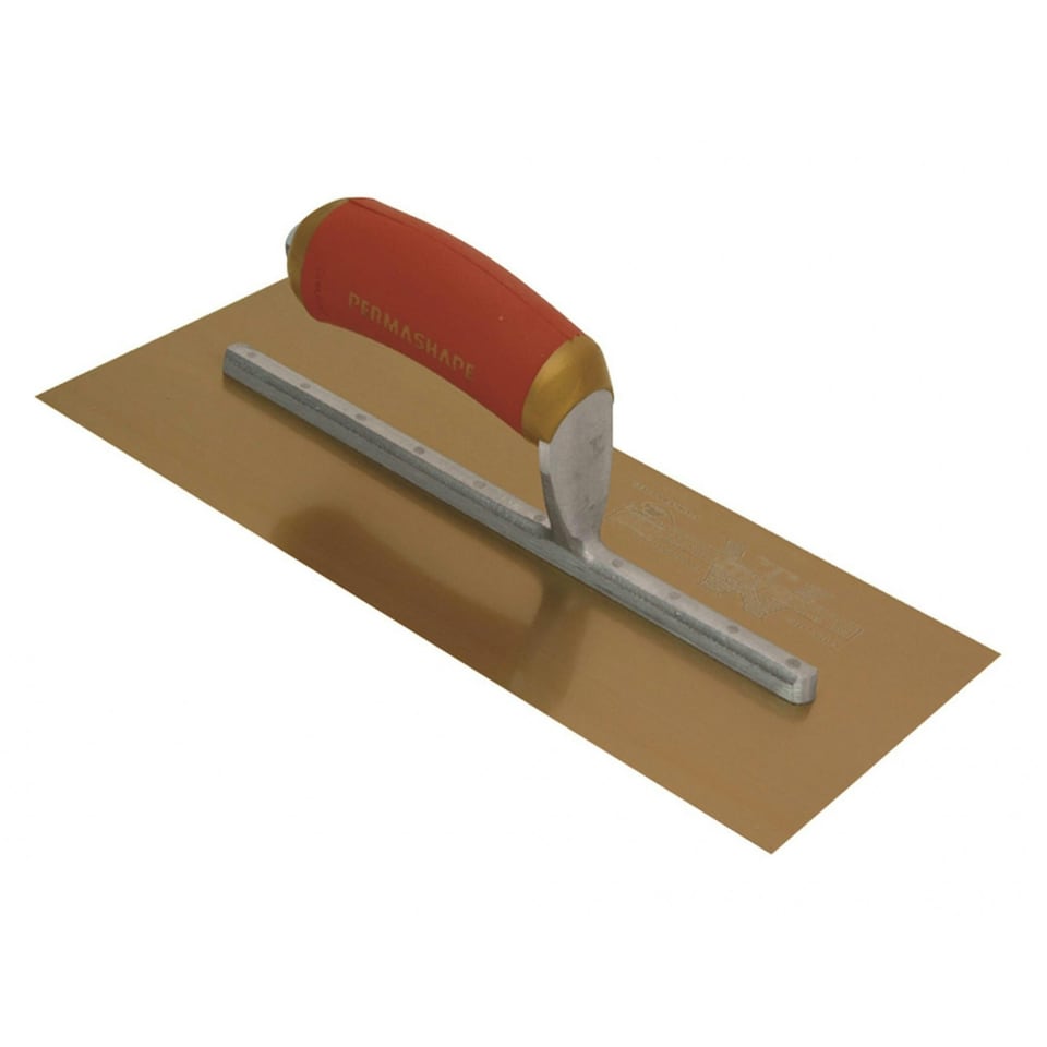 image 1 of Marshalltown Permashape Finishing Gold S/s Trowel - Multi Colour - 280 x 115mm (11 x 4 1/2in)