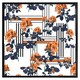 image 2 of Geometric lines & flowers (Picutre Frame) Brown | XL