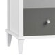 image 4 of Poppy Wardrobe with 2 Drawers 2 Doors White/Grey White | White/Grey