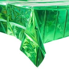 Green Foil Economy Plastic Tablecover 1.83m x 1.37m