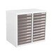 image 1 of 20 Slim Drawer Filing Cabinet with Clear Drawers