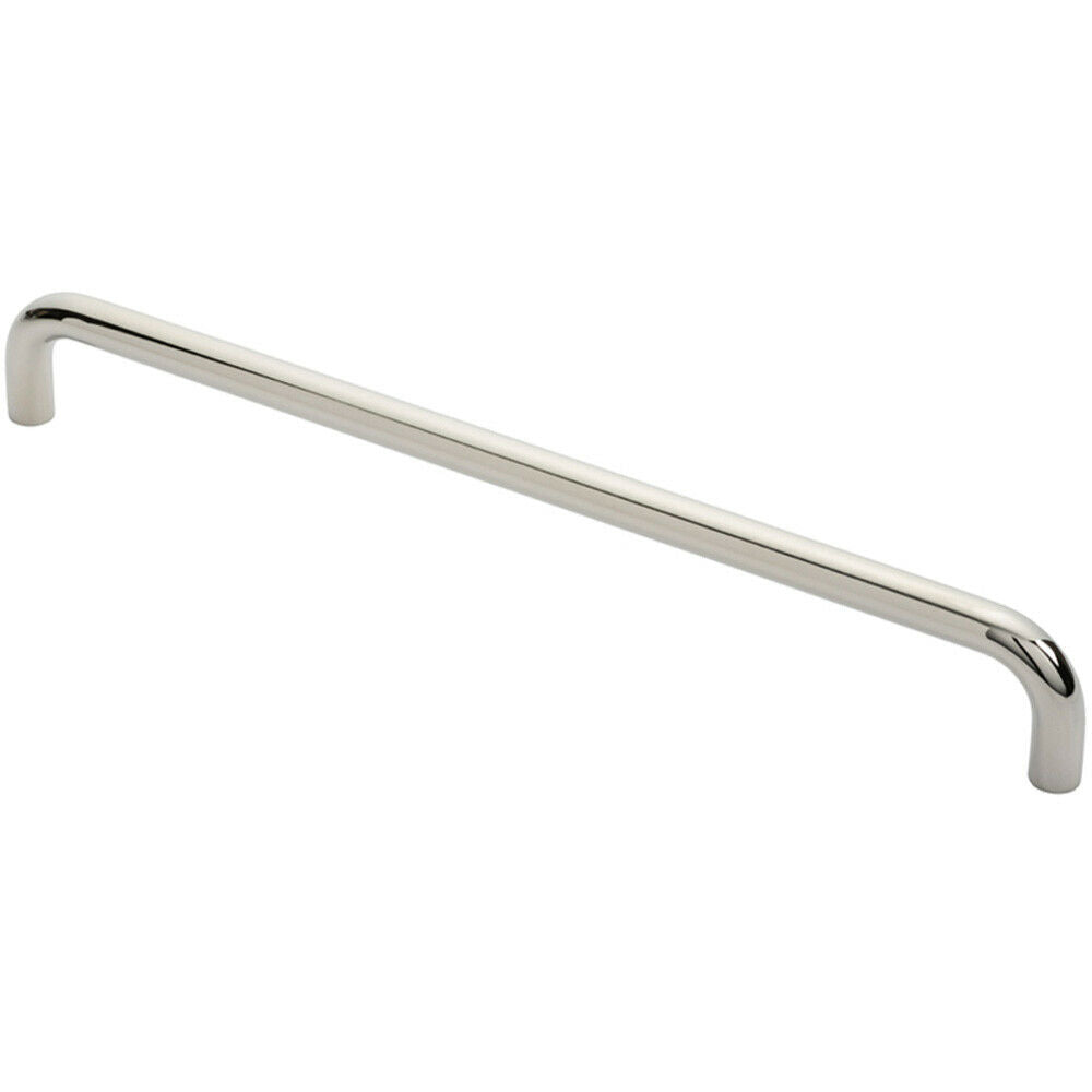 Loops Round D Bar Pull Handle 469 x 19mm 450mm Fixing Centres Bright Steel in Metallics