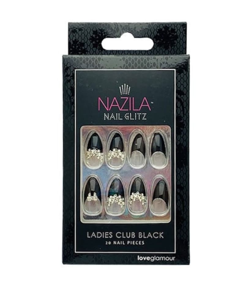 Nazila Nail Glitz Love Glamour Ladies Club Black