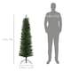 image 3 of HOMCOM 5 Foot Artificial Pencil Christmas Tree with  Branches, Green