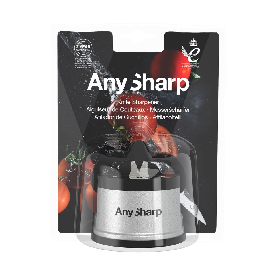 image 1 of AnySharp Safer Hands-Free Knife Sharpener