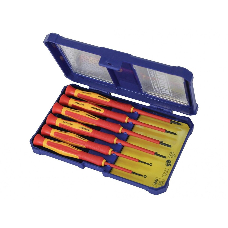 Faithfull Precision Vde Screwdriver Set, 6 Piece - Multi Colour - One Size
