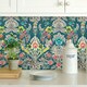 image 3 of NuWallpaper NU3037 Summer Love Peel & Stick Wallpaper, Teal Multi