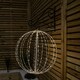 image 2 of 50cm White Metal Folding Christmas Ball with 256 Warm White LEDs
