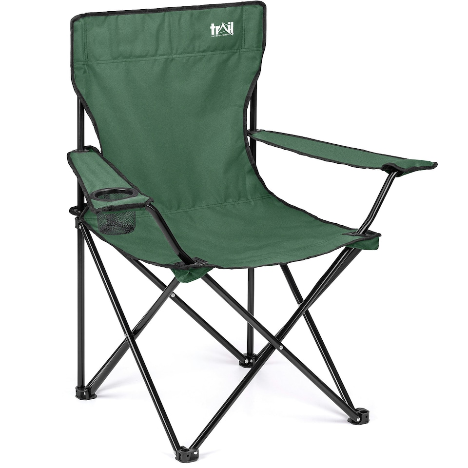 image 1 of Folding Camping Chair - Green
