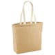 image 1 of Westford Mill Unlaminated Jute Shopper Bag - Natural - One Size Cream