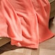 image 2 of OHS Soft Plush Polar Fleece Plain Throw | Pink | Coral - 200CMx240CM