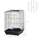image 4 of PawHut 59cm Bird Cage with Openable Top, Stand, Tray, Handles, Feeding Bowls