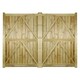 image 2 of Drayton Square Top Tall Double Driveway Gate - Pressure Treated Scandinavian Redwood - W2700 x H1800 mm Brown