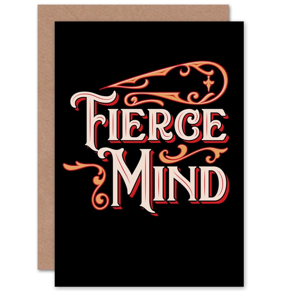 image 1 of Cirque Set Fierce Mind Quote Card