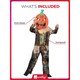 image 5 of Pumpkin Scarecrow Reaper Fancy Dress Costume Kids Unisex Small - Age 4-6