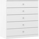 image 1 of Denver 5 Drawer Chest White