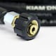 image 2 of M22 Female - M22 Female Heavy Duty 5/16" Rubber Pressure Washer Hose Black | 20m