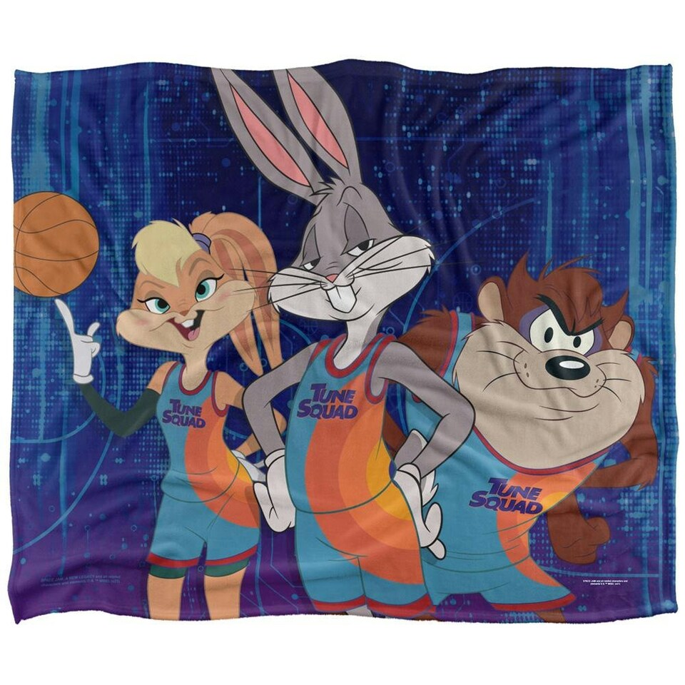 image 1 of Space Jam: A New Legacy Tune Squad Group Shot Blanket - Multicoloured - One Size