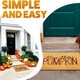 image 3 of Marco Paul Beige Coir 'Hey There Pumpkin' Doormat 60x40cm Autumn Welcome Mat