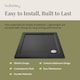 image 4 of Balterley Premium Square Shower Tray | Grey | Grey Slate | 1