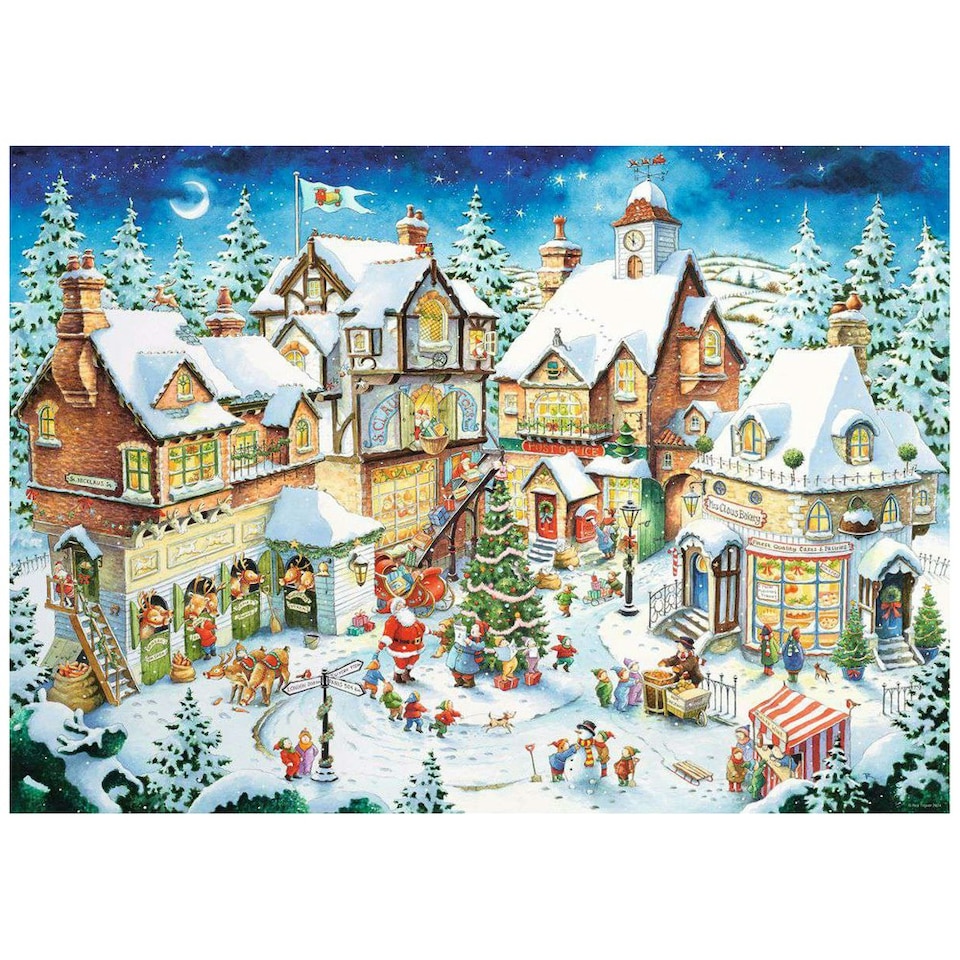 image 1 of Ravensburger 50th Anniversary Christmas Village 1000 Piece Jigsaw Puzzle