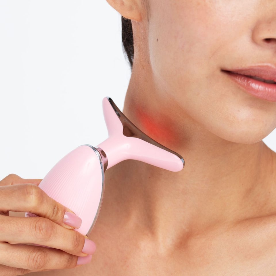 image 1 of Erth Skin London Age -Defying Face And Neck Massager Pink