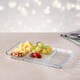 image 3 of Pasabahce Rectangular Glass Service Dish 3-Compartment Plate | Clear | 1