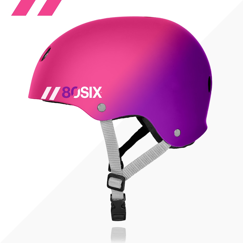 image 1 of Kids Multi Sport Helmet Pink-Purple 14+