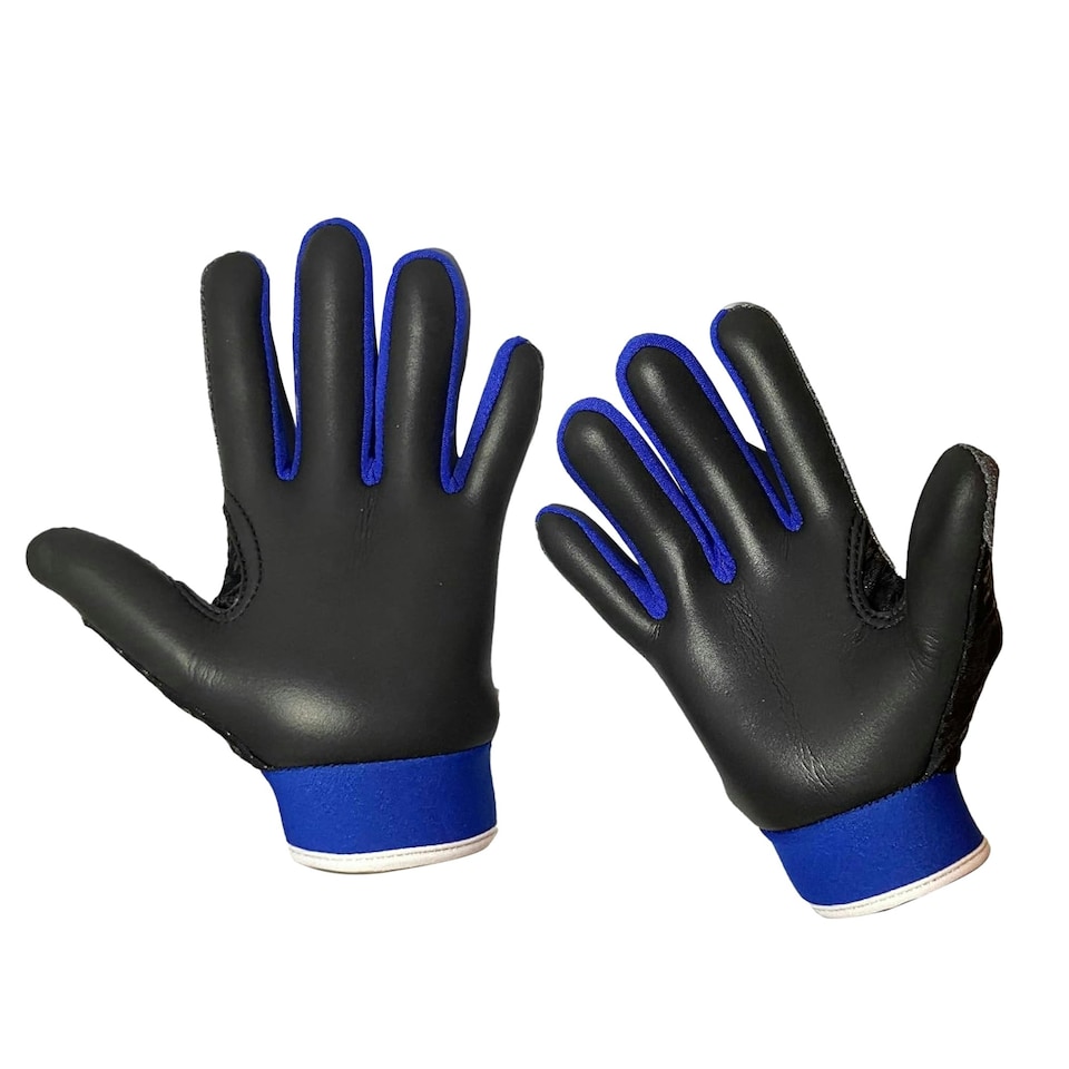 image 1 of Murphys Unisex Adult Contrast Gaelic Gloves - Grey/Blue/White - XL
