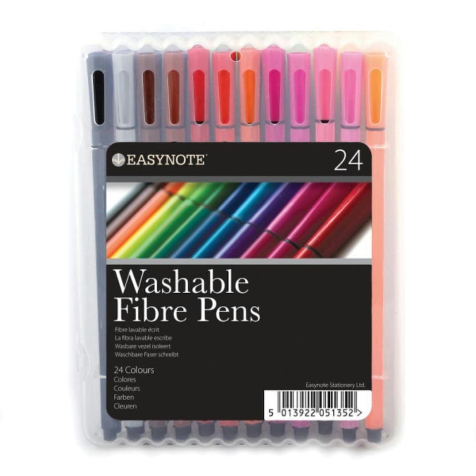 image 1 of Easynote Washable Fibre Pens (Pack of 24)