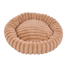 Living and Home 6 Colour Soft Donut Pet Bed for Cats & Dogs,Warm & Cosy Retreat | Multi | Khaki | XL