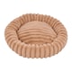 image 1 of Living and Home 6 Colour Soft Donut Pet Bed for Cats & Dogs,Warm & Cosy Retreat | Multi | Khaki | XL